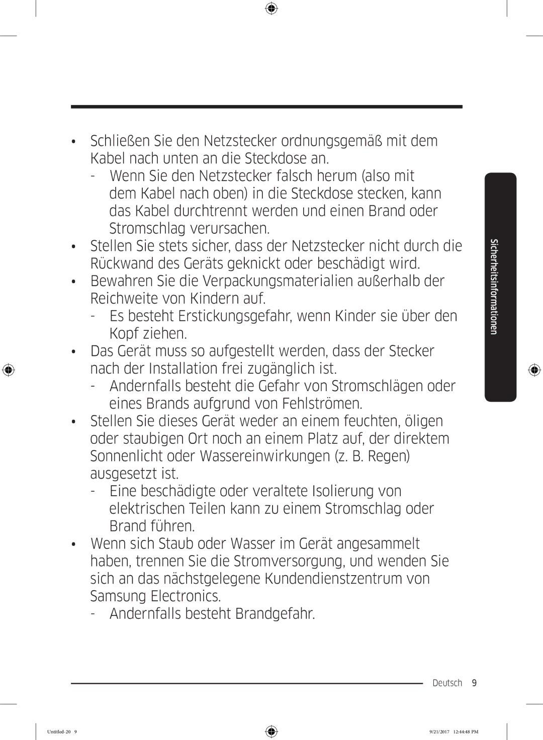 Samsung RB34K6100SS/EF, RB37K63612C/EF, RB34K6032SS/EF, RB33K3000SA/EF manual Deutsch  